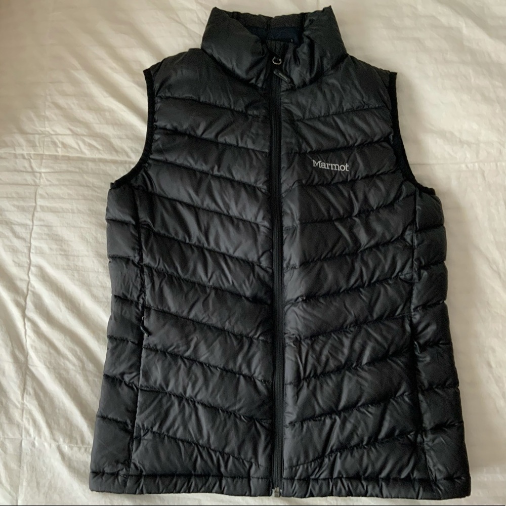 Marmot Down Puffer Vest Black Women’s Small.